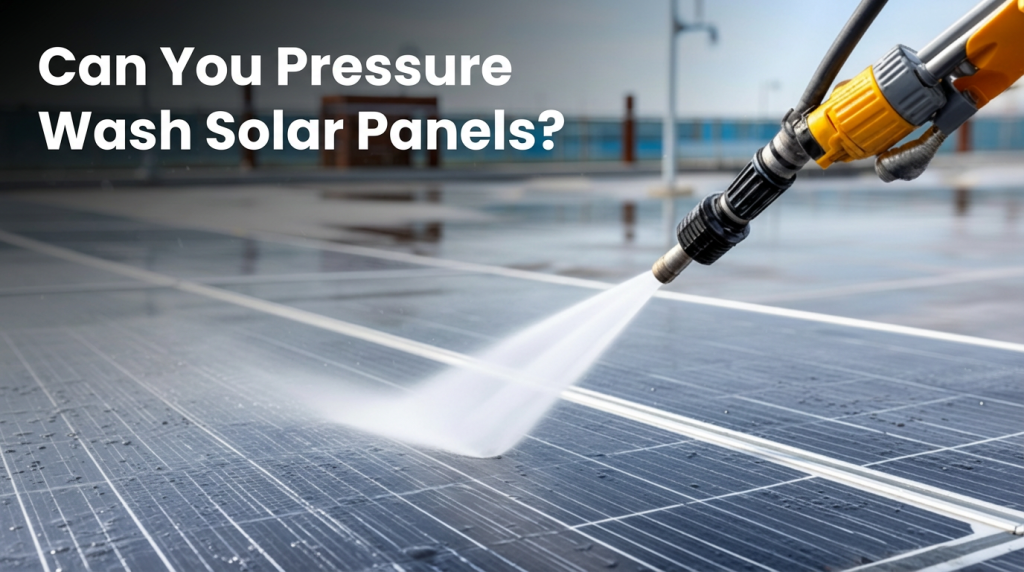 Can You Pressure Wash Solar Panels?